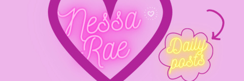 Nessa Rae @nessarae cover picture