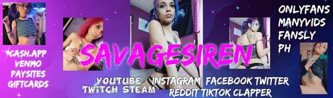 𝕊𝔸𝕍𝔸𝔾𝔼𝕊𝕀ℝ𝔼ℕ 🆓 𝕋𝕆ℙ 17% @savagesiren cover picture
