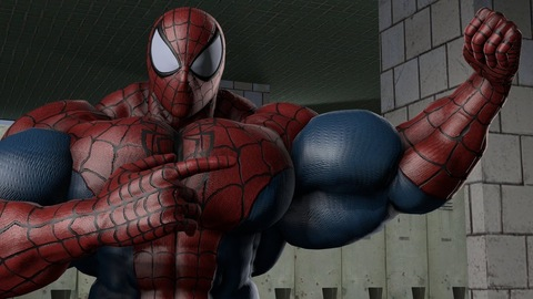 Muscled up Spider-Man 🕷 @spidermanof cover picture