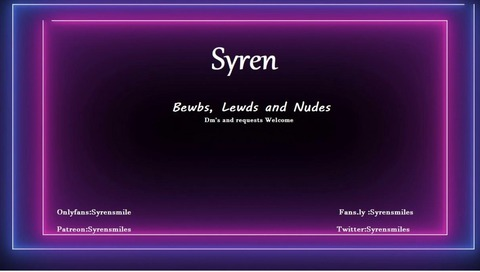 Syren @syrensmiles cover picture